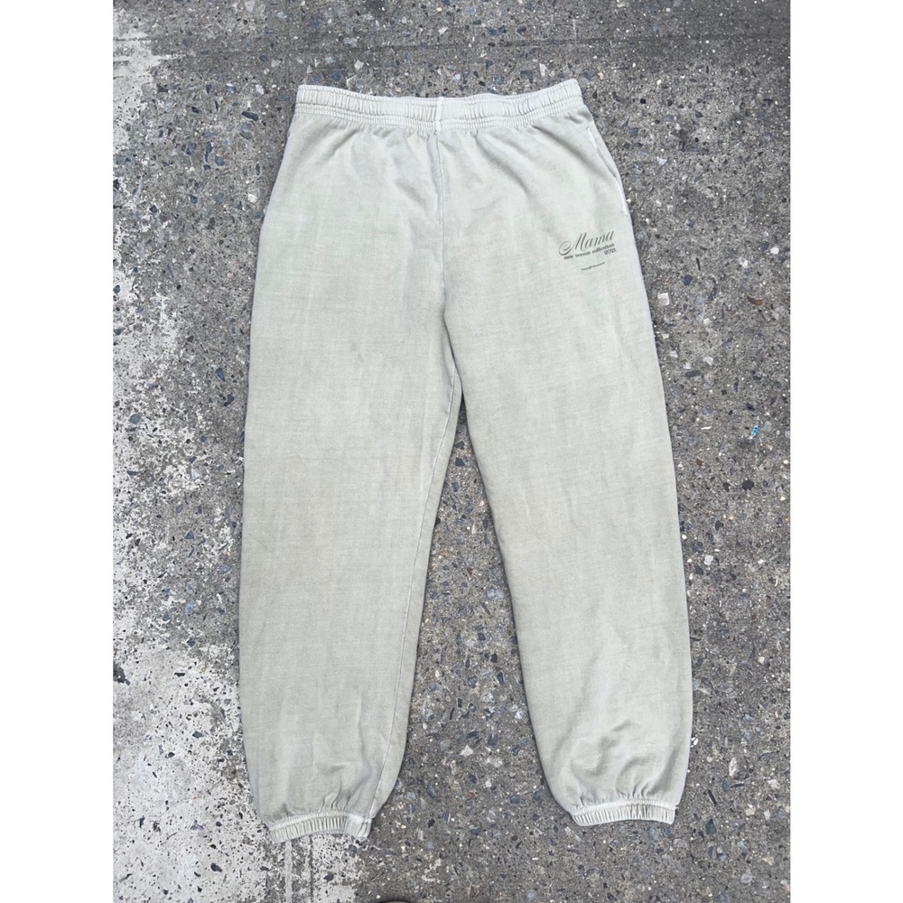 Boohoo Mama Collection 2021 Sage Green Graphic Sweatpants Mens Medium Joggers